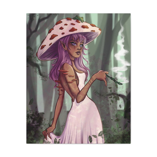 Mystical Forest Goddess Art Canvas - Enchanting Fantasy Wall Decor